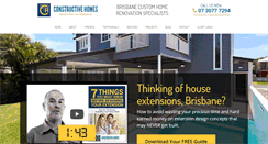 Desktop Screenshot of constructivehomes.com.au